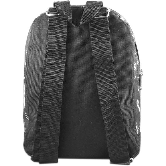 10” Mini Villains Canvas Backpack Front Pocket Plus Bottle - Picture 6 of 7